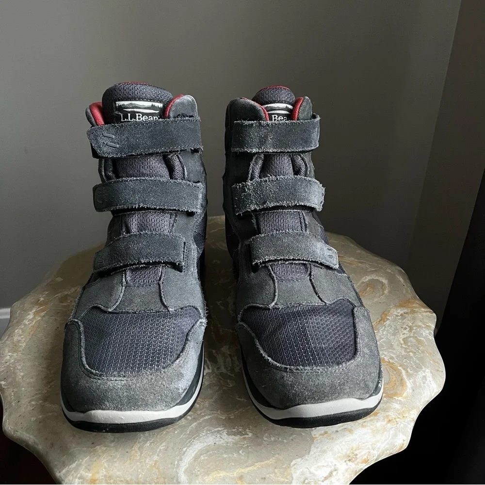 L.L. Bean Men’s 11.5 Gray Suede Tek 2.5 PrimaLoft Waterproof High Top Boots